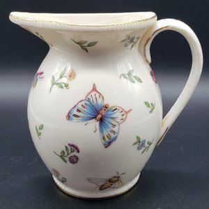 Skye McGhie Conservatory Fine Porcelain Butterfly Pitcher Wall Pocket